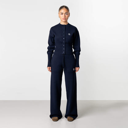 CHLOE KNITTED PANTS | NAVY/WHITE