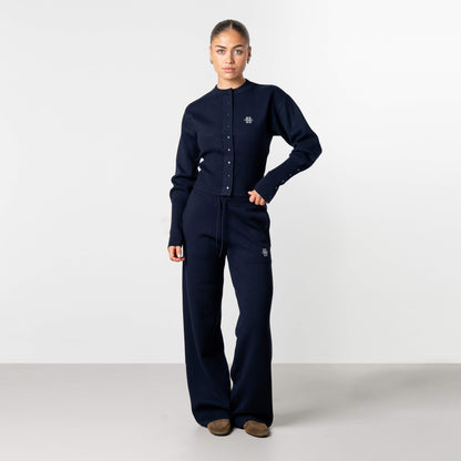 CHLOE KNITTED SET | NAVY/WHITE