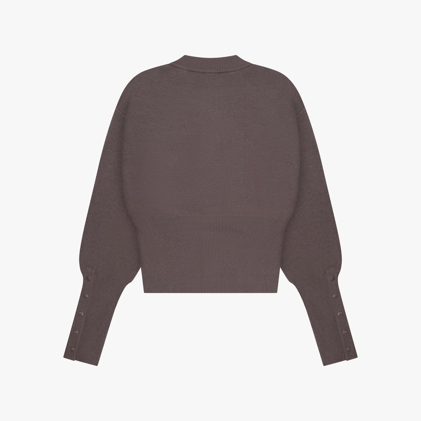 CHLOE KNITTED CARDIGAN | BROWN/OFF WHITE