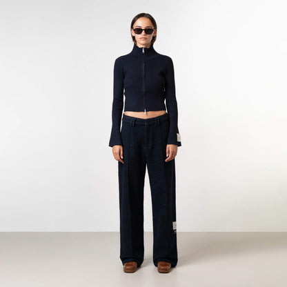 FEDE KNITTED ZIP | NAVY