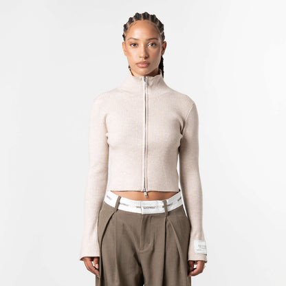 FEDE KNITTED ZIP | BEIGE