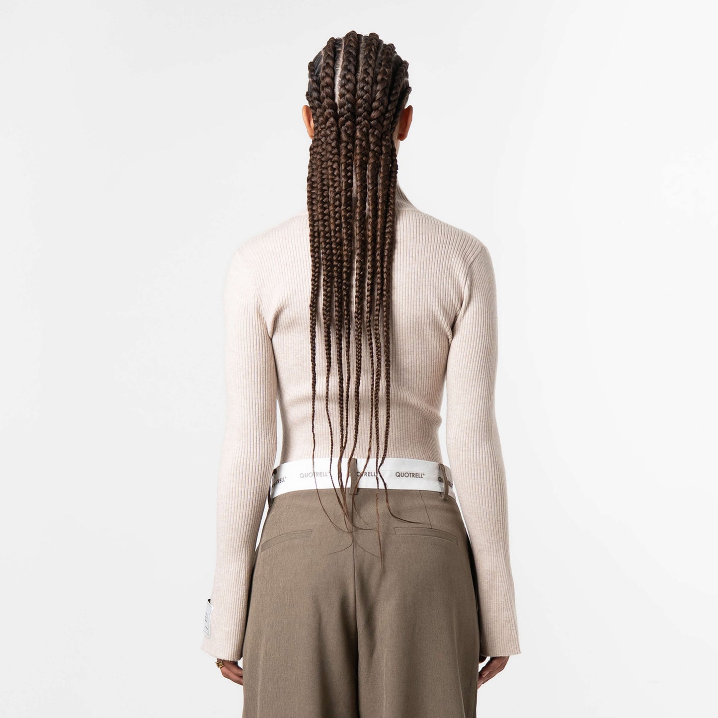 FEDE KNITTED ZIP | BEIGE