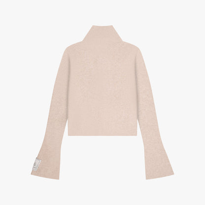 FEDE KNITTED ZIP | BEIGE