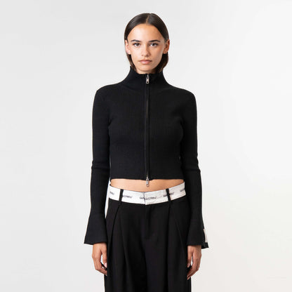FEDE KNITTED ZIP | BLACK