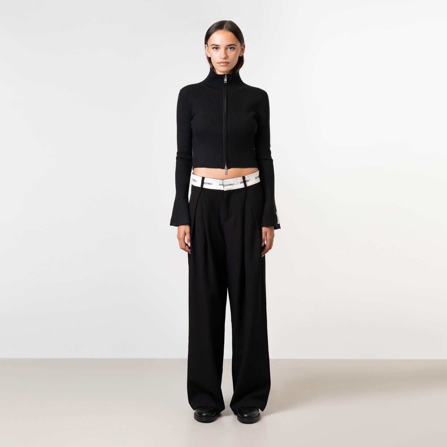 FEDE KNITTED ZIP | BLACK