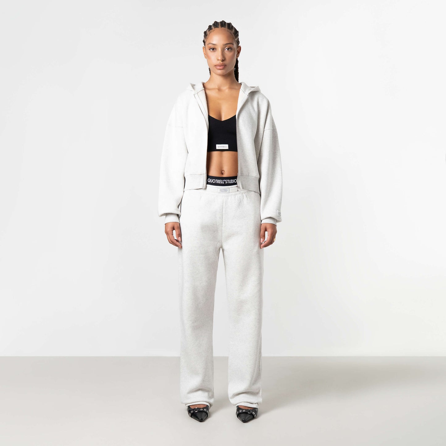 JADA PANTS | LIGHT GREY MELEE