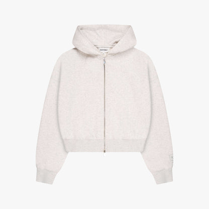 JADA ZIP HOODIE | LIGHT GREY MELEE