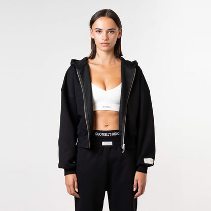 JADA ZIP HOODIE | BLACK