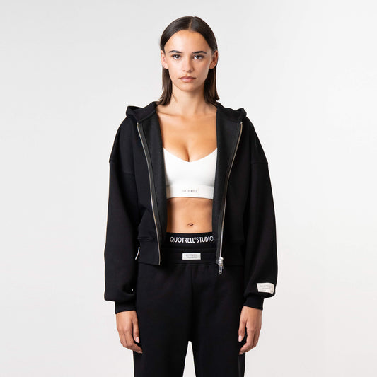 JADA ZIP HOODIE | BLACK