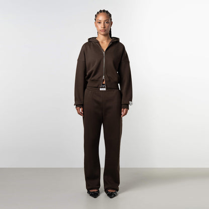 JADA ZIP HOODIE | BROWN