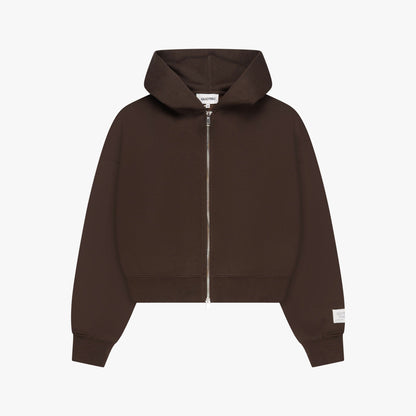 JADA ZIP HOODIE | BROWN