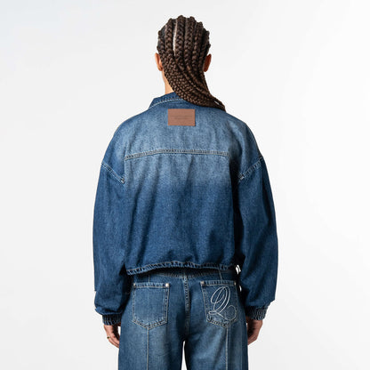 JANE CROPPED SET | WASHED BLUE