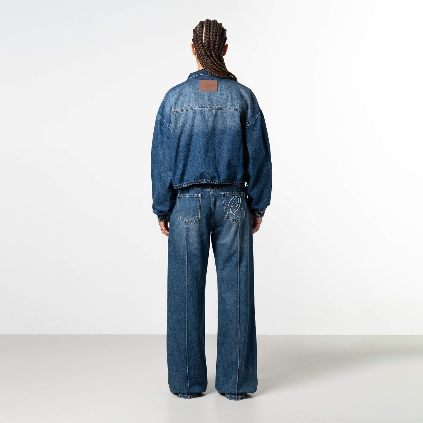 JANE CROPPED JACKET | WASHED BLUE