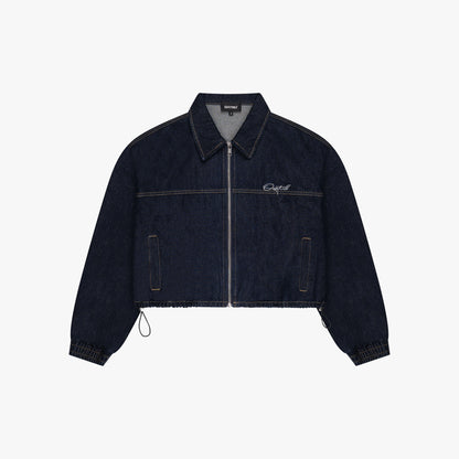 JANE CROPPED JACKET | INDIGO BLUE