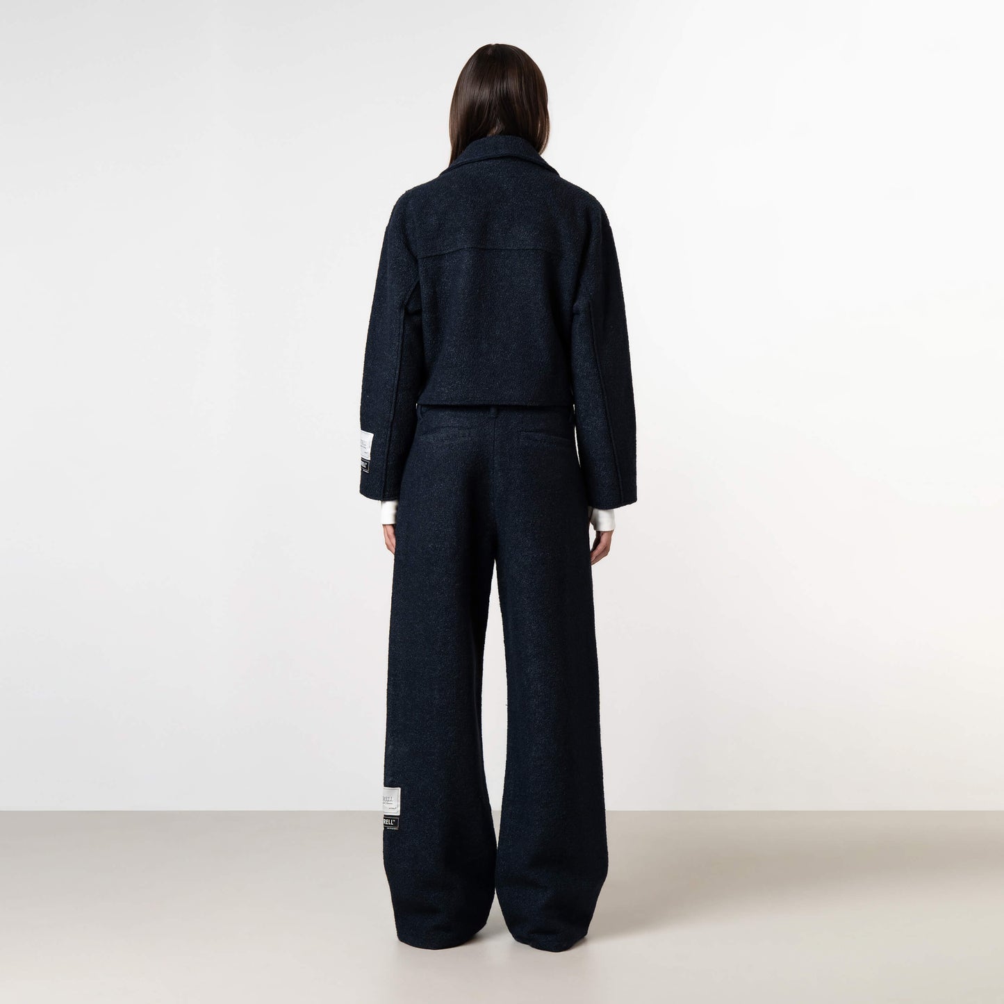 LAYLA CROPPED JACKET | NAVY