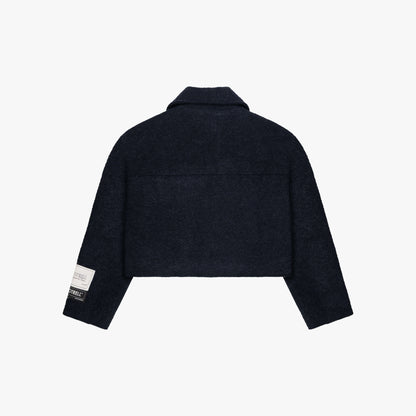 LAYLA CROPPED JACKET | NAVY