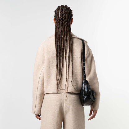 LAYLA CROPPED JACKET | BEIGE