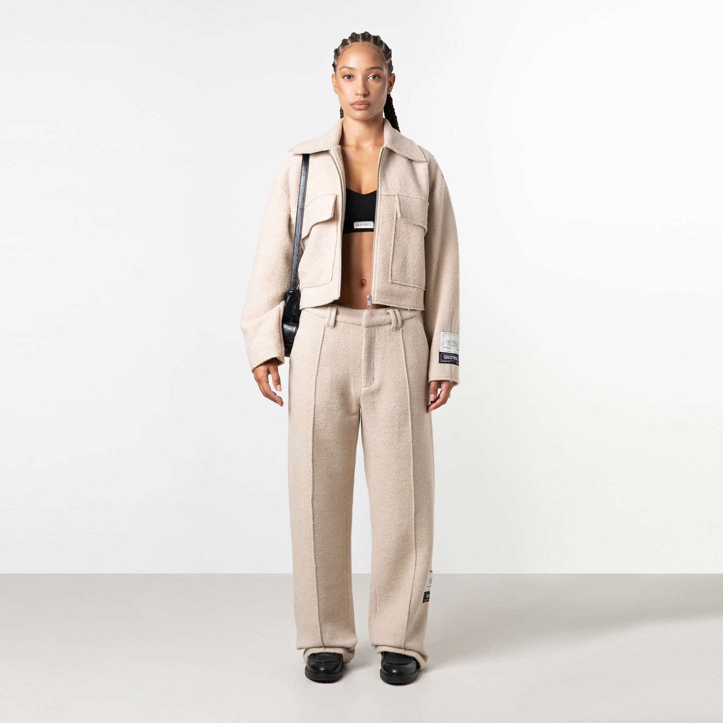 LAYLA CROPPED SET | BEIGE