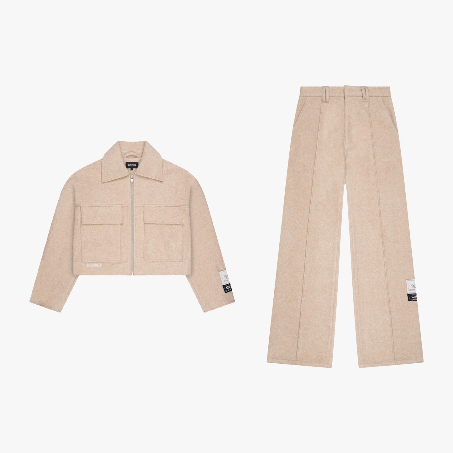 LAYLA CROPPED SET | BEIGE