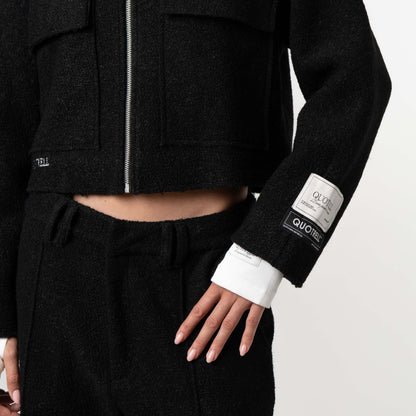 LAYLA CROPPED SET | BLACK