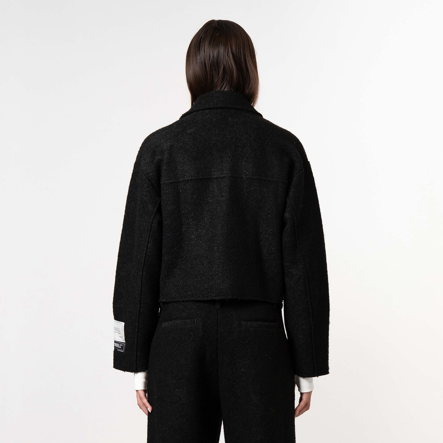 LAYLA CROPPED JACKET | BLACK