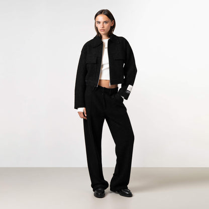 LAYLA CROPPED SET | BLACK