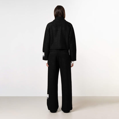 LAYLA CROPPED JACKET | BLACK