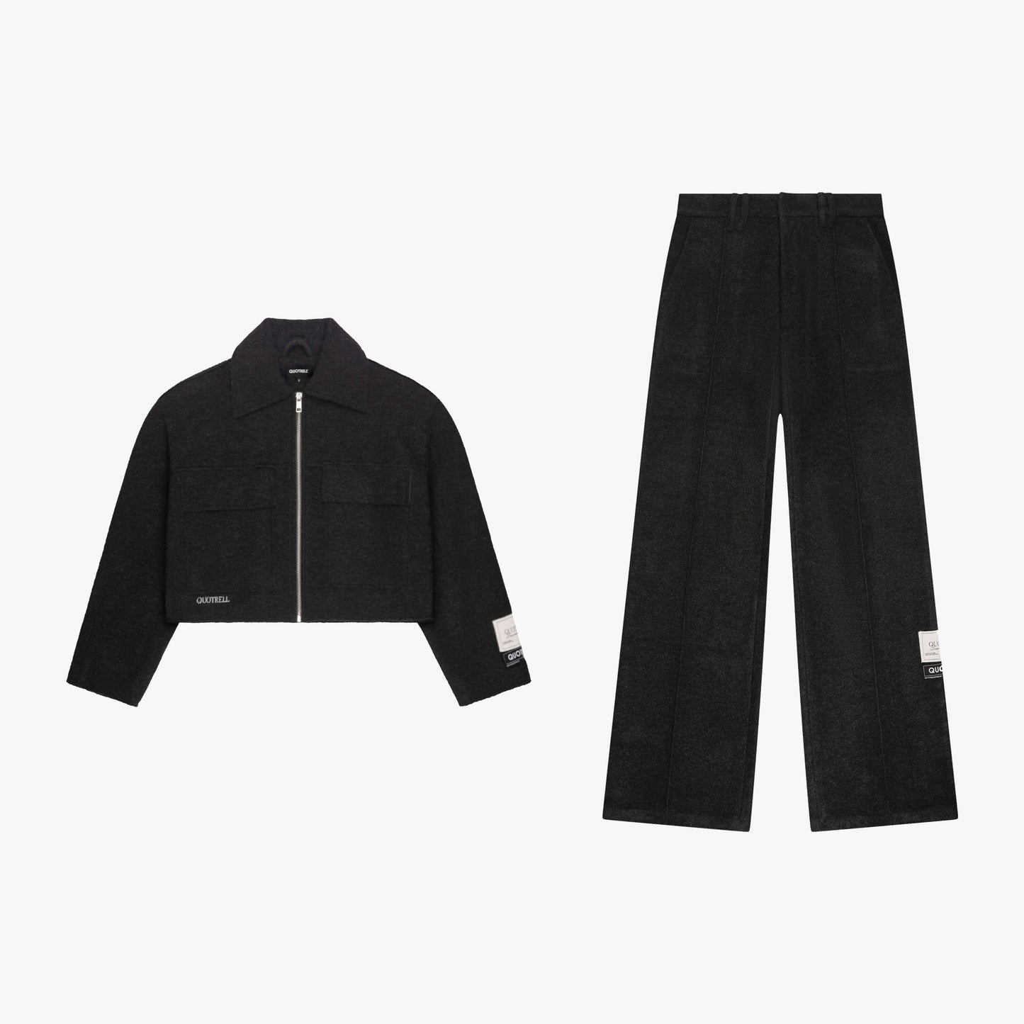 LAYLA CROPPED SET | BLACK