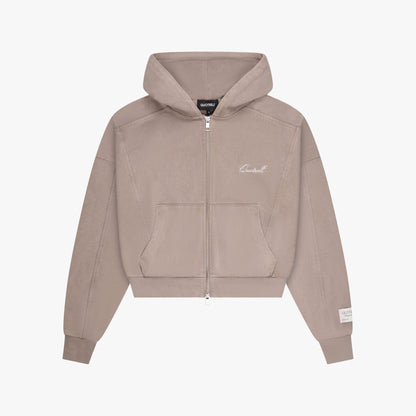 JAYDA ZIP VEST | ACID BROWN