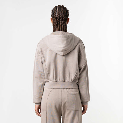 JAYDA ZIP VEST | ACID BROWN