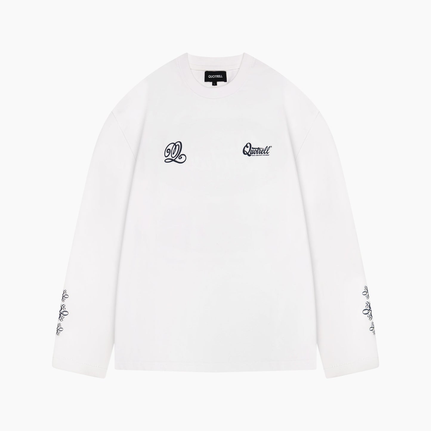 LOUIS LONGSLEEVE | WHITE/NAVY
